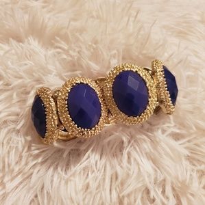 ⚜ (3/$10) Royal Blue & Gold Stretch Bracelet